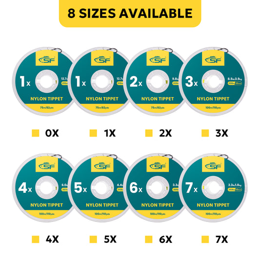 SF Clear Monofilament Nylon Tippet Line