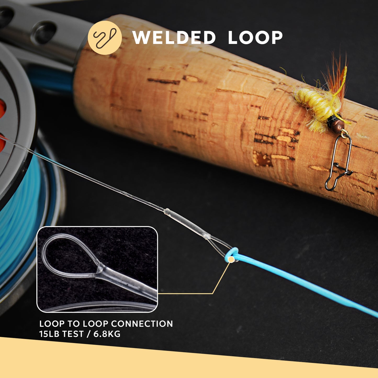 SF Nylon Welded Tapered Leader (6 Packs)