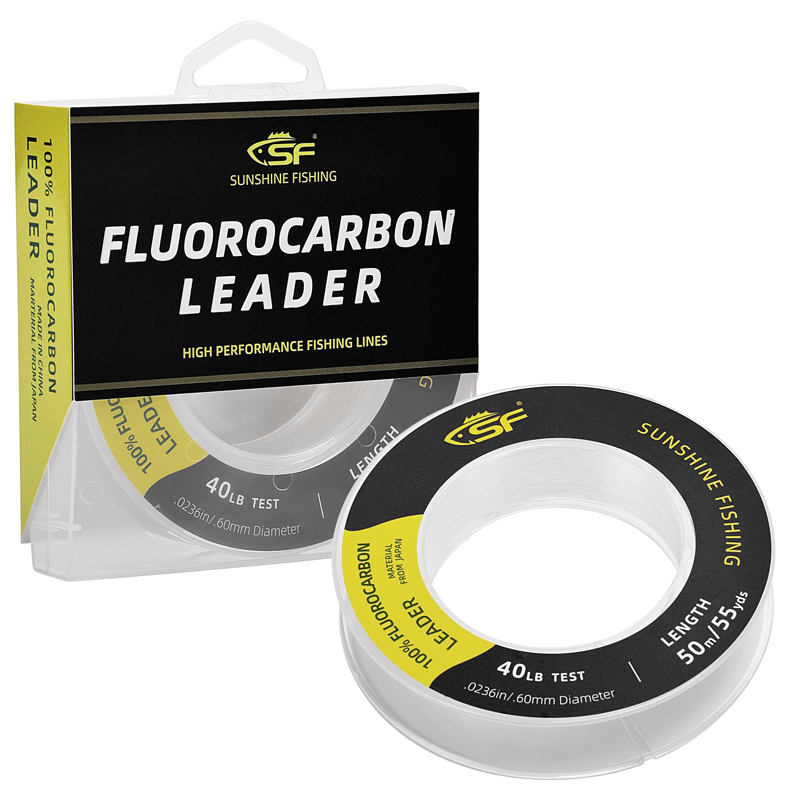 SF 100% Pure Fluorocarbon Leader – Sunshine Fishing Store