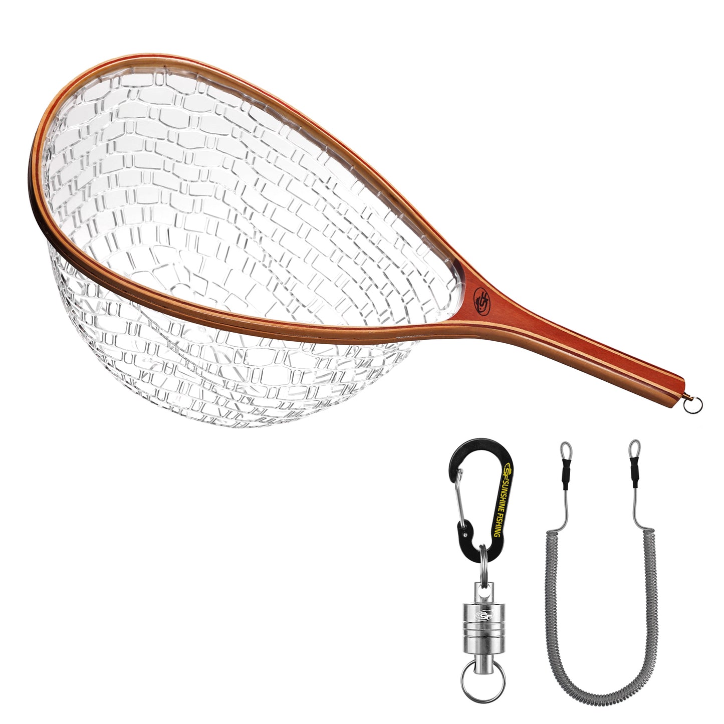 SF Fly Fishing Landing Rubber Net Tear Drop