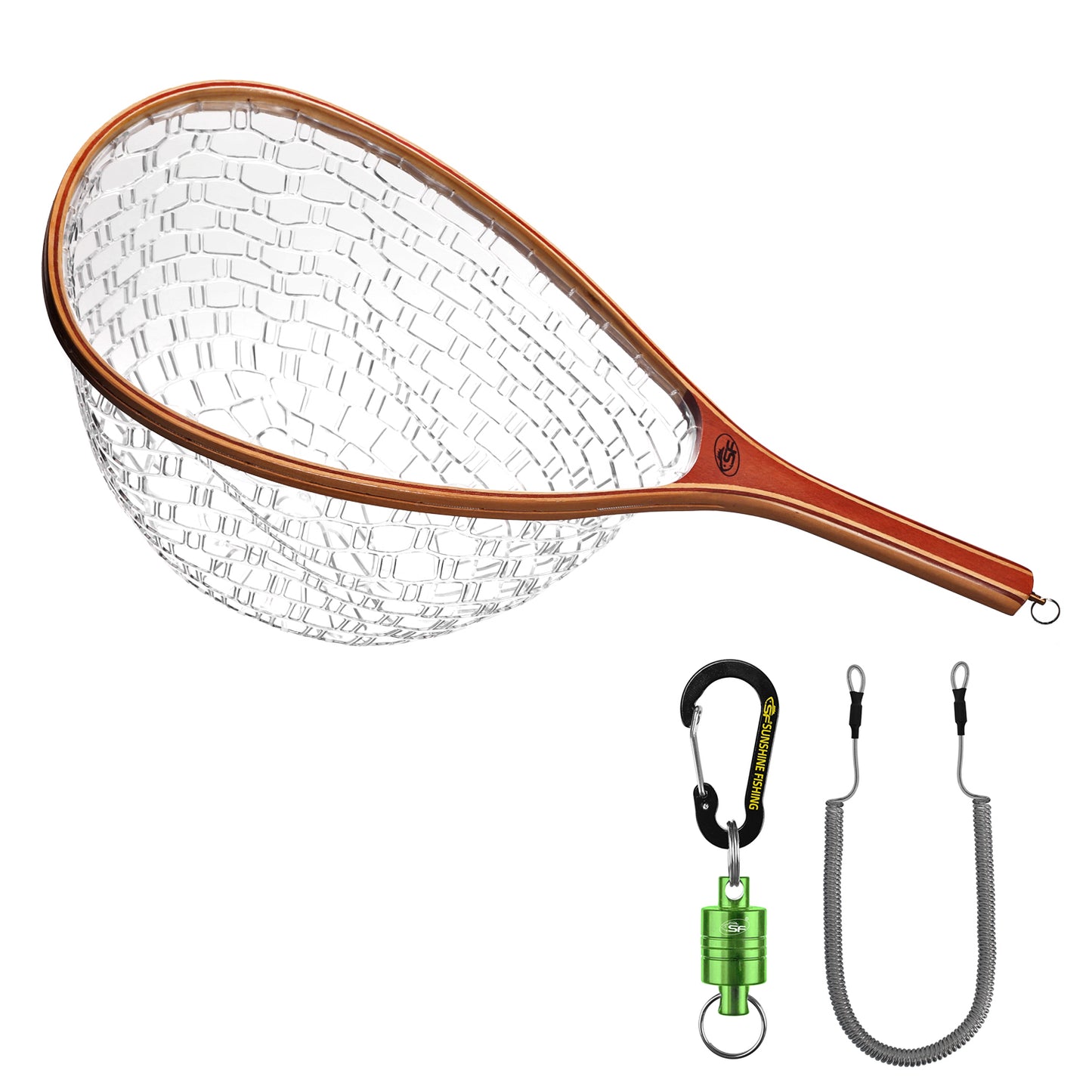 SF Fly Fishing Landing Rubber Net Tear Drop