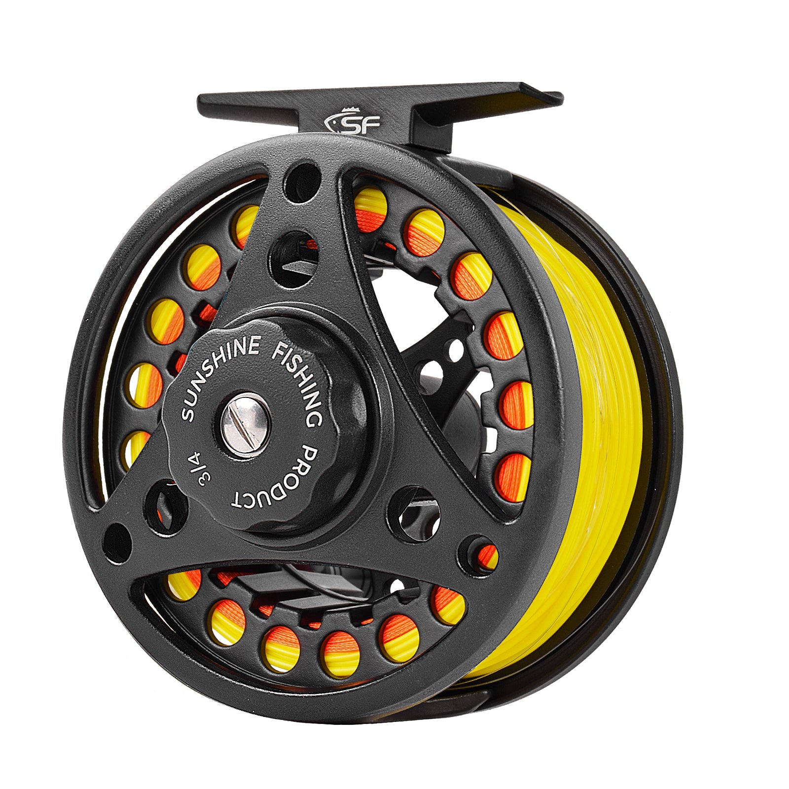 SF Large Arbor Fly Fishing Reel 3/4wt Aluminum Alloy Body Die-Cast Mat SF Large Arbor Fly Fishing Reel 3/4wt Aluminum Alloy Body Die-Cast Mat