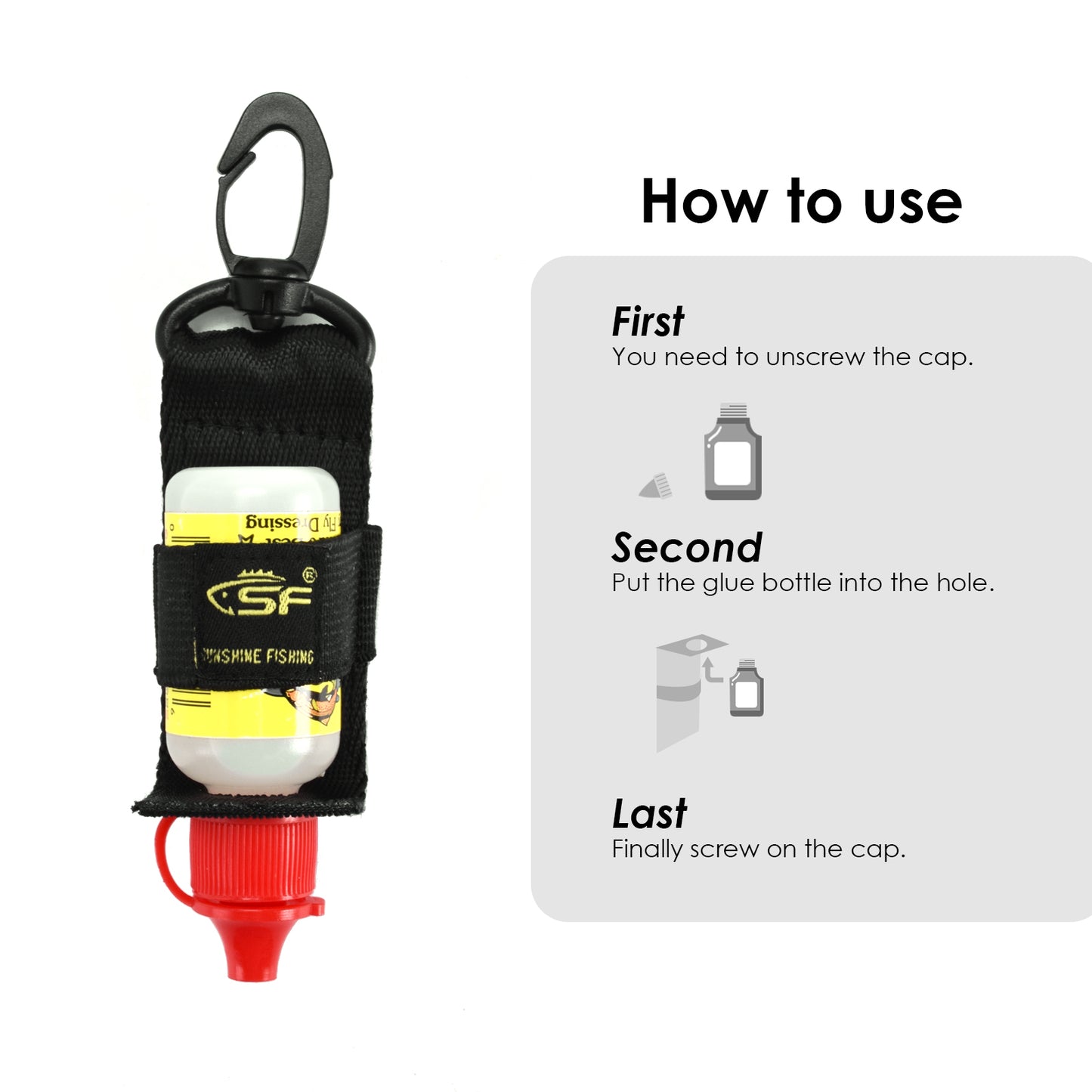 SF Fly Fishing Fly Floatant Bottle Holder-2 PCS
