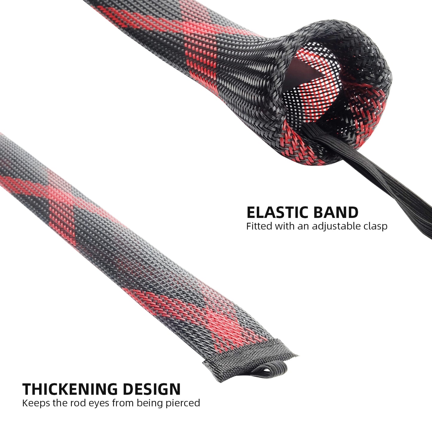 SF Fly Rod Cover Braided Mesh Rod Sleeve Half and Full Size