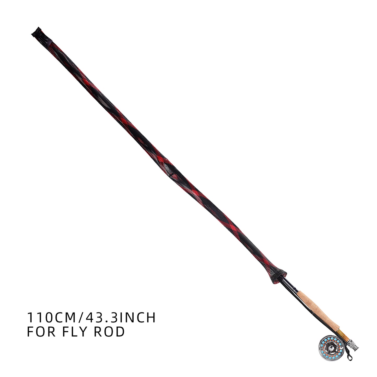 SF Fly Rod Cover Braided Mesh Rod Sleeve Half and Full Size