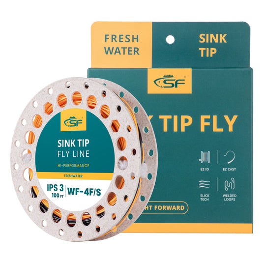 SF Fly Fishing Sinking Tip Line (Orange Black)