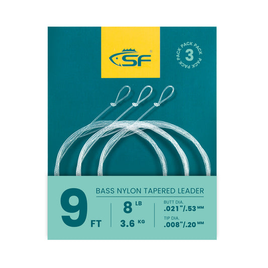 SF Pre-Tied Loop Heavy Butt Fly Fishing Bass Tapered Leader
