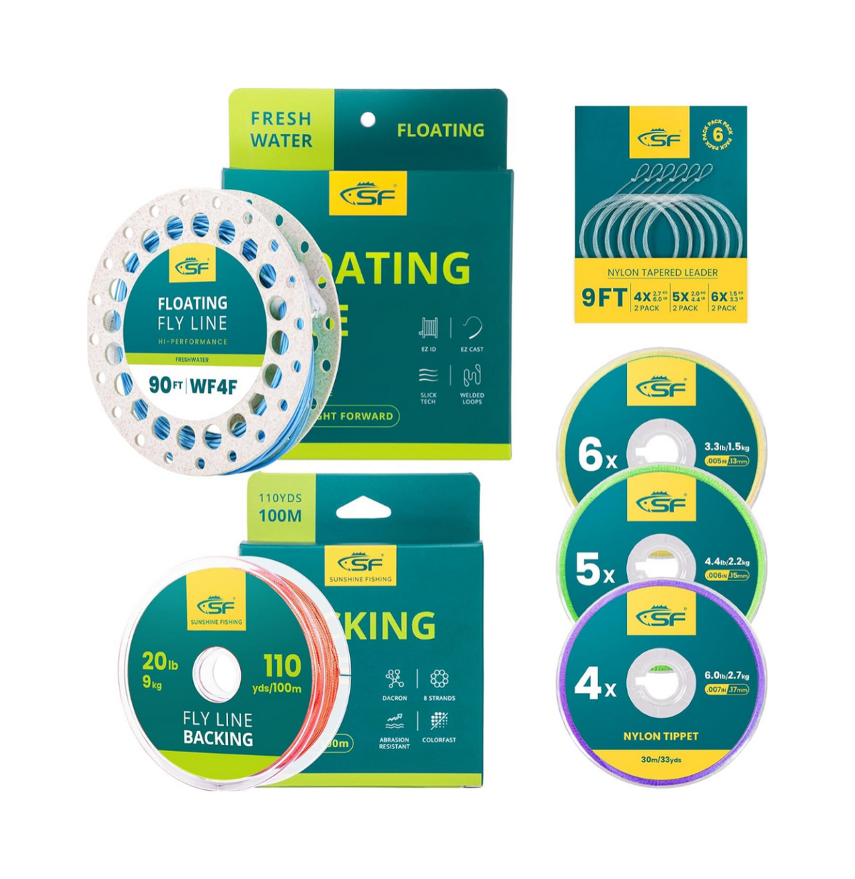 SF Floating WF Fly Fishing Line with Two Welded Loops Freshwater