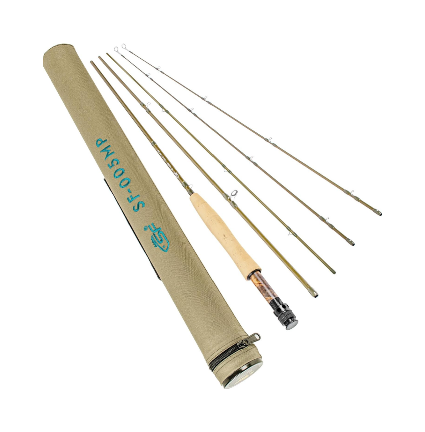 SF SF-005MP Sections Fly Fishing Rod Medium-Fast Action 9 FT