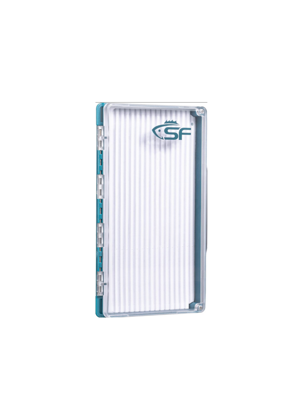 SF Streamer Fly Fishing Box with Magnetic Closure & Clear Lid, Polycarbonate Fly Box for Streamers, Nymphs and Trout