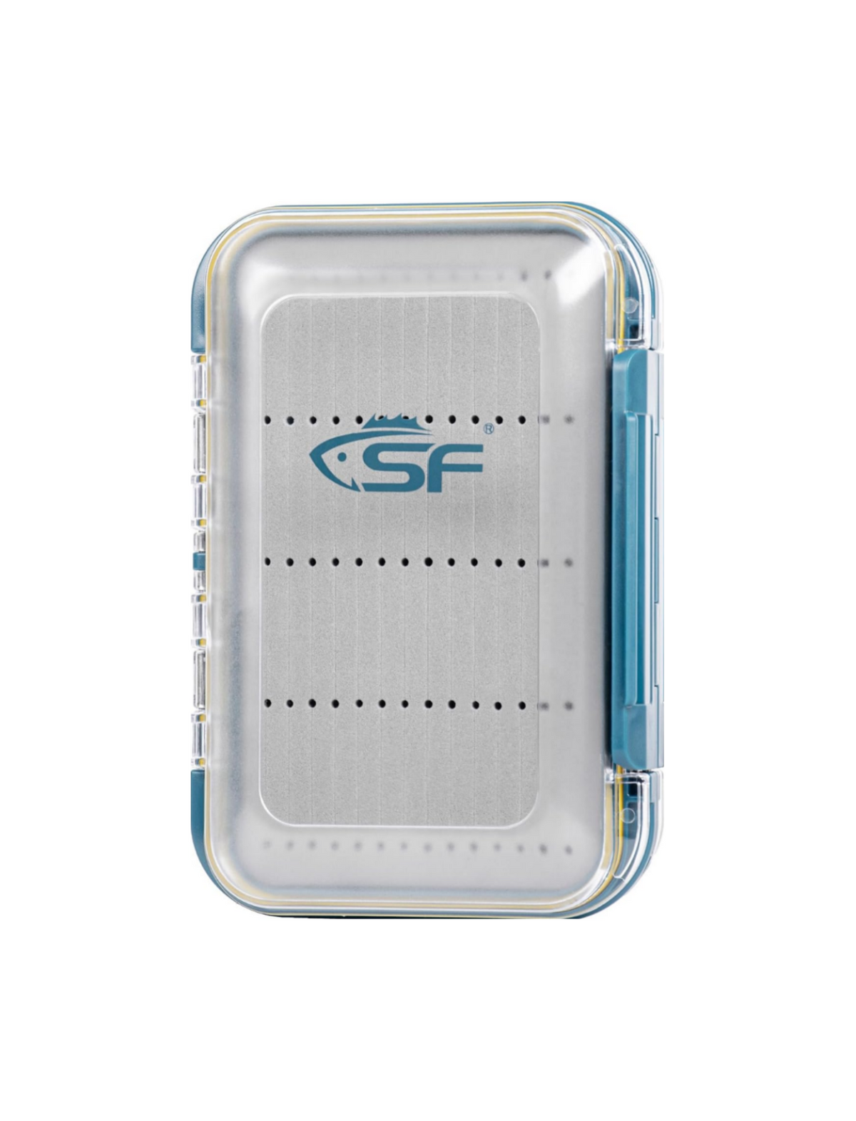 SF Large Waterproof Fly Box - Double Sided Clear Lid - Ice Fishing & Jig Head Tackle Box - Fly Flies (Dry, Wet, Nymph, Streamer) & Foam