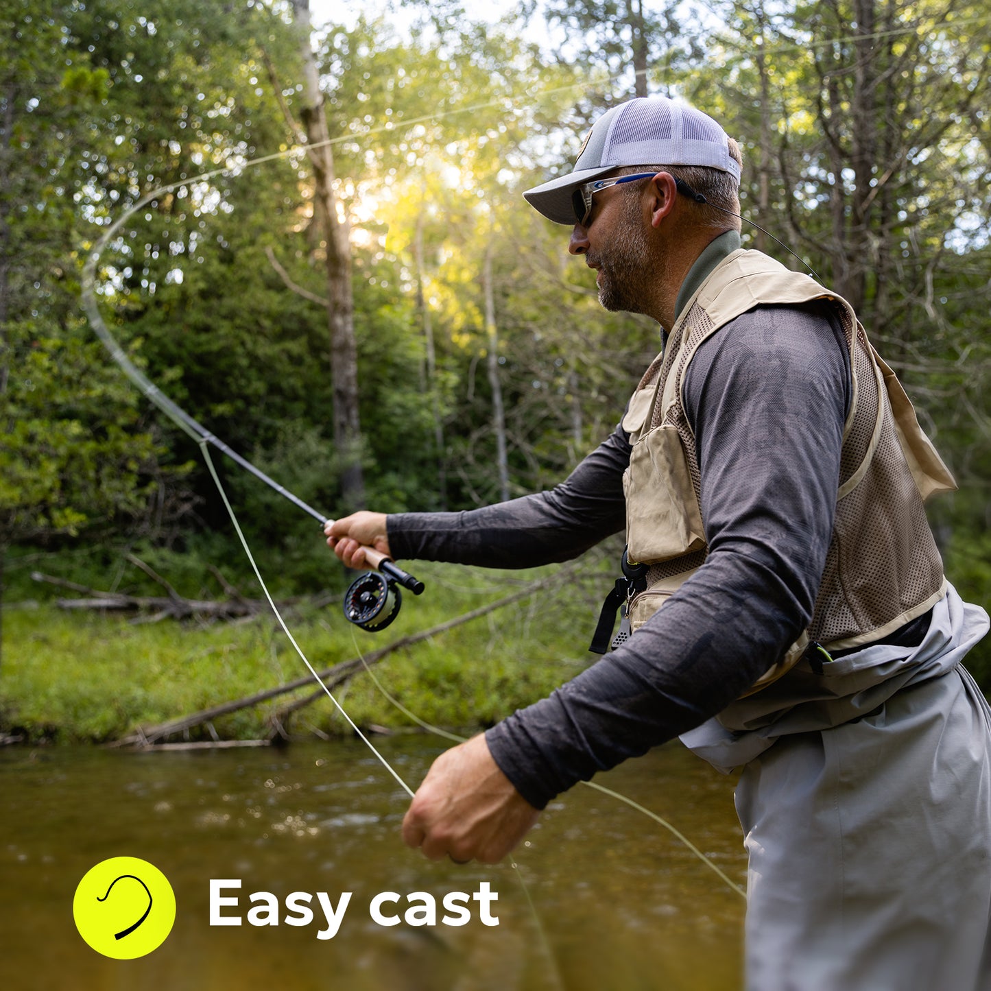SF Fly Fishing Floating Line (Moss Green)