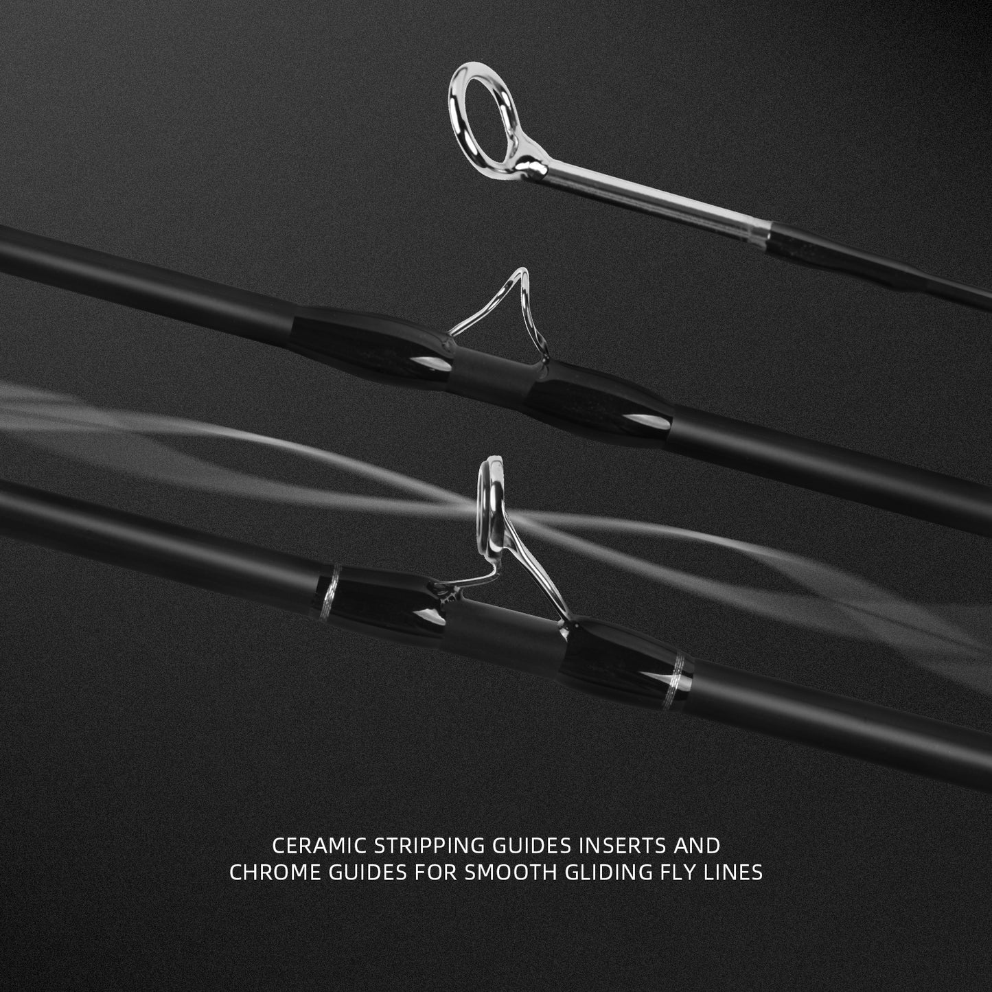 SF Fly Fishing Rod 4 Piece 3/4wt 7.6FT Matt Black IM7 Carbon Fiber for Starter Trout