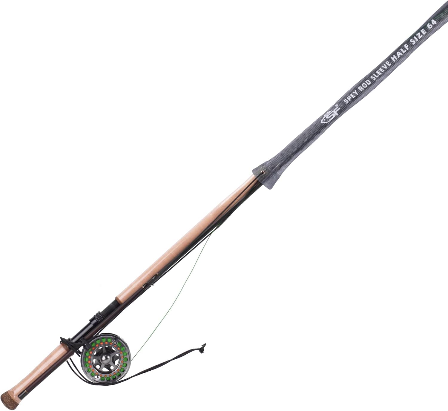 SF Fishing Rod Sock Fishing Rod Sleeve Rod Cover Braided Mesh Rod Protector Pole Gloves Fishing Tools for Spinning Fishing Rod,Casting Rod,Musky Rod, Ice Rod, Fly Rod, Spey Rod