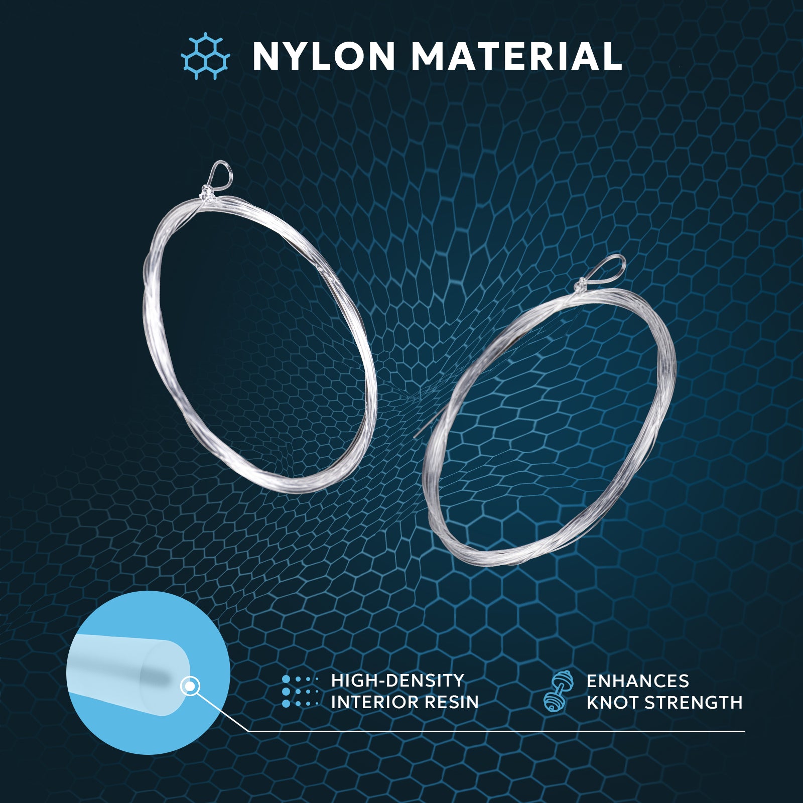 SF Pre-Tied Loop Fly Fishing Tapered Leader Nylon(6 Packs)