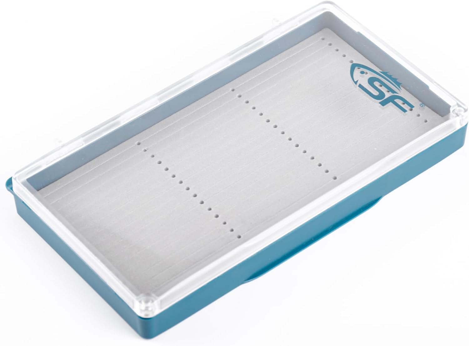 SF Streamer Fly Fishing Box with Magnetic Closure & Clear Lid, Polycarbonate Fly Box for Streamers, Nymphs and Trout