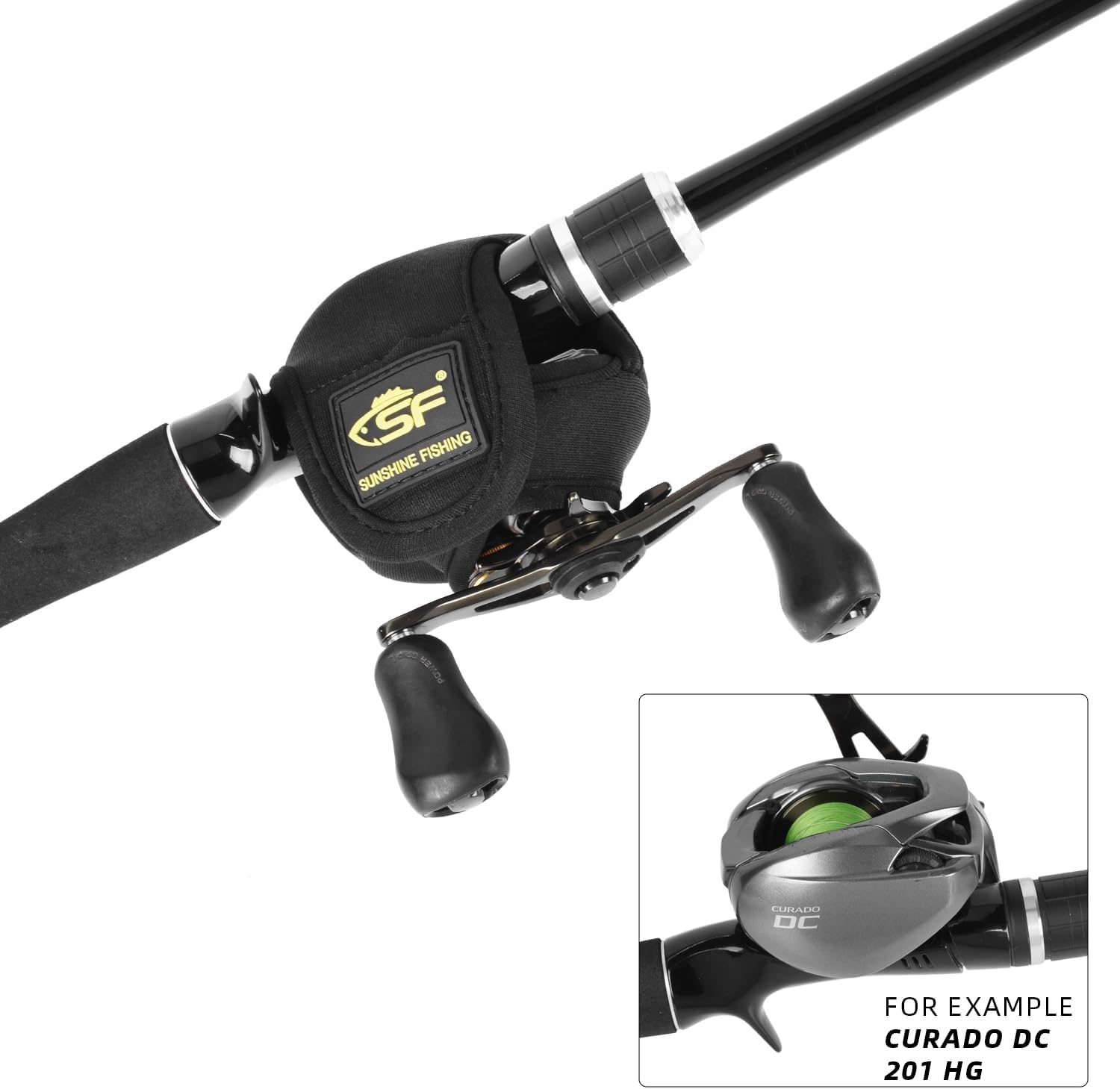 SF Low Profile Casting Baitcast Reels Cover Case Reel Pouch Glove for Fits 50 100 200 300 Series Baitcaster
