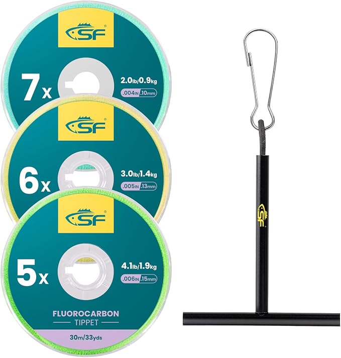 SF Clear Fluorocarbon Fly Fishing Tippet & Leader Line