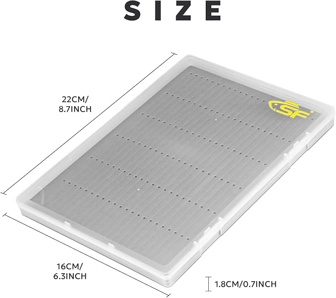 SF Collection Fly Boxes Clear Fly Fishing Box