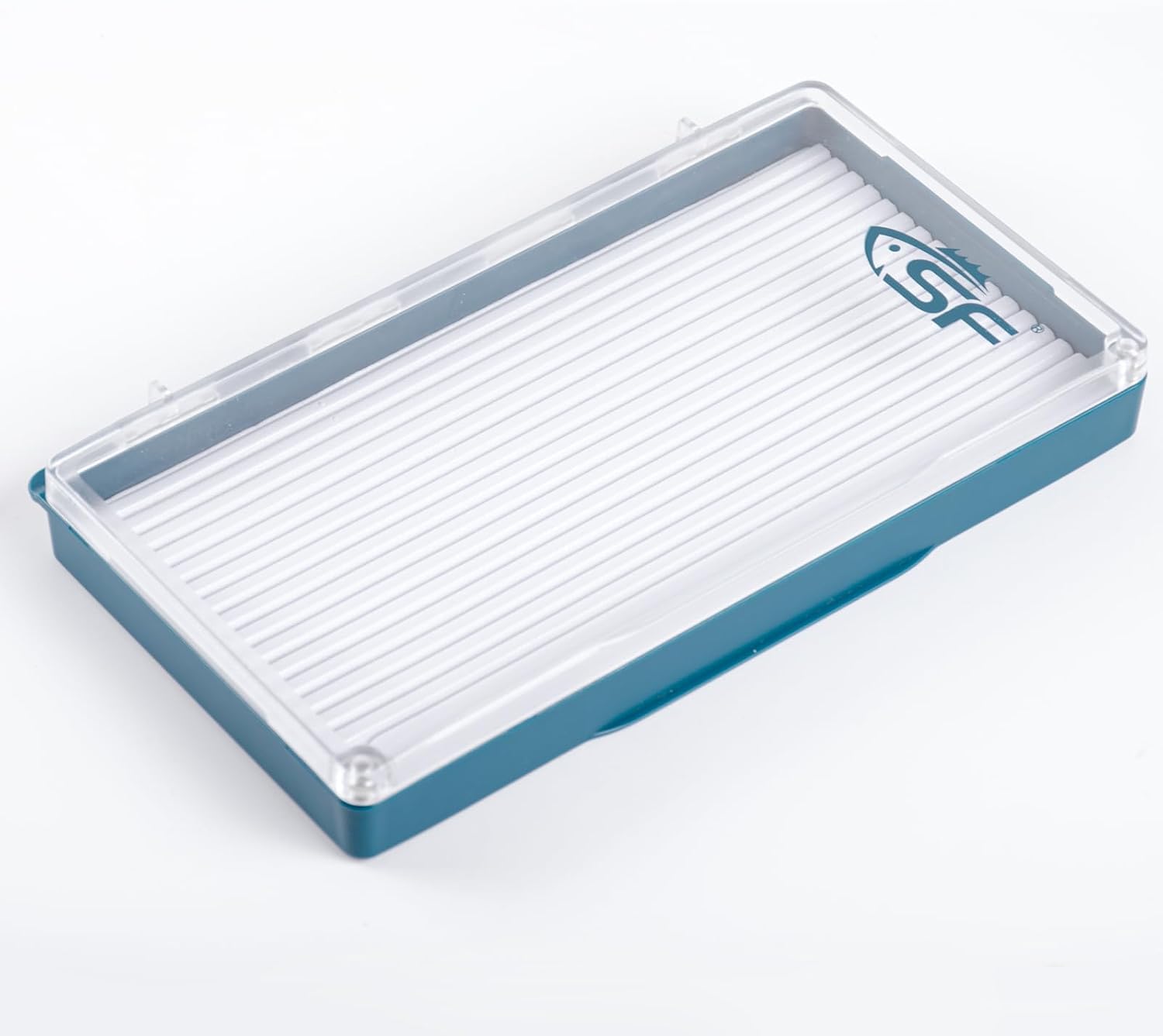 SF Streamer Fly Fishing Box with Magnetic Closure & Clear Lid, Polycarbonate Fly Box for Streamers, Nymphs and Trout