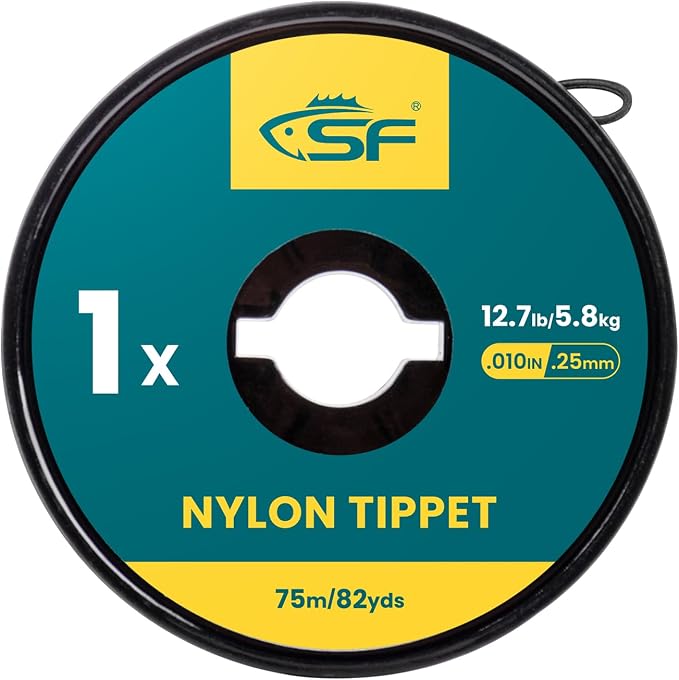 SF Clear Nylon Tippet Line with Holder Fly Fishing Tippets Leaders Trout 0X 1X 2X 3X 4X 5X 6X 7X