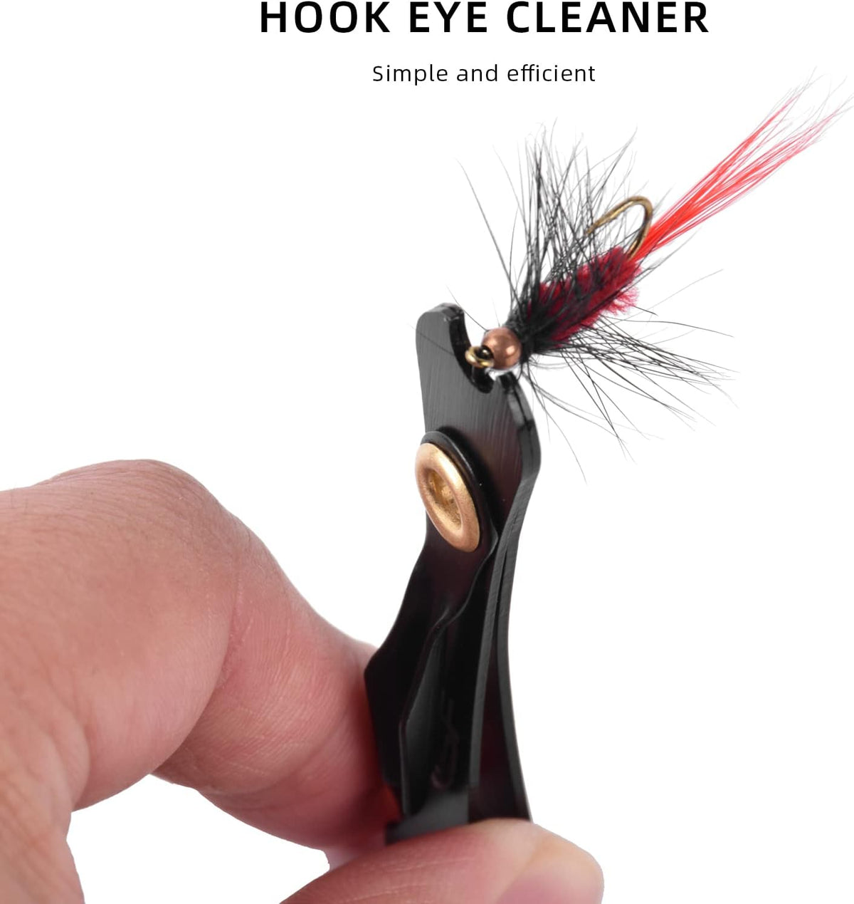 SF 3 in 1 Fly Fishing Nipper Knot Tying Tool with Zinger Retractor