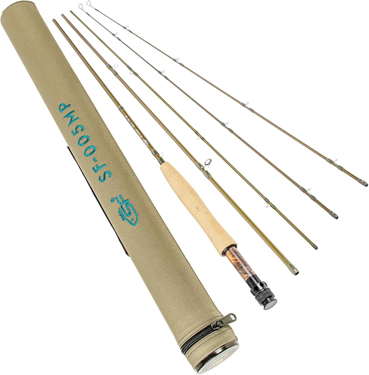 SF SF-005MP Sections Fly Fishing Rod Medium-Fast Action 9 FT