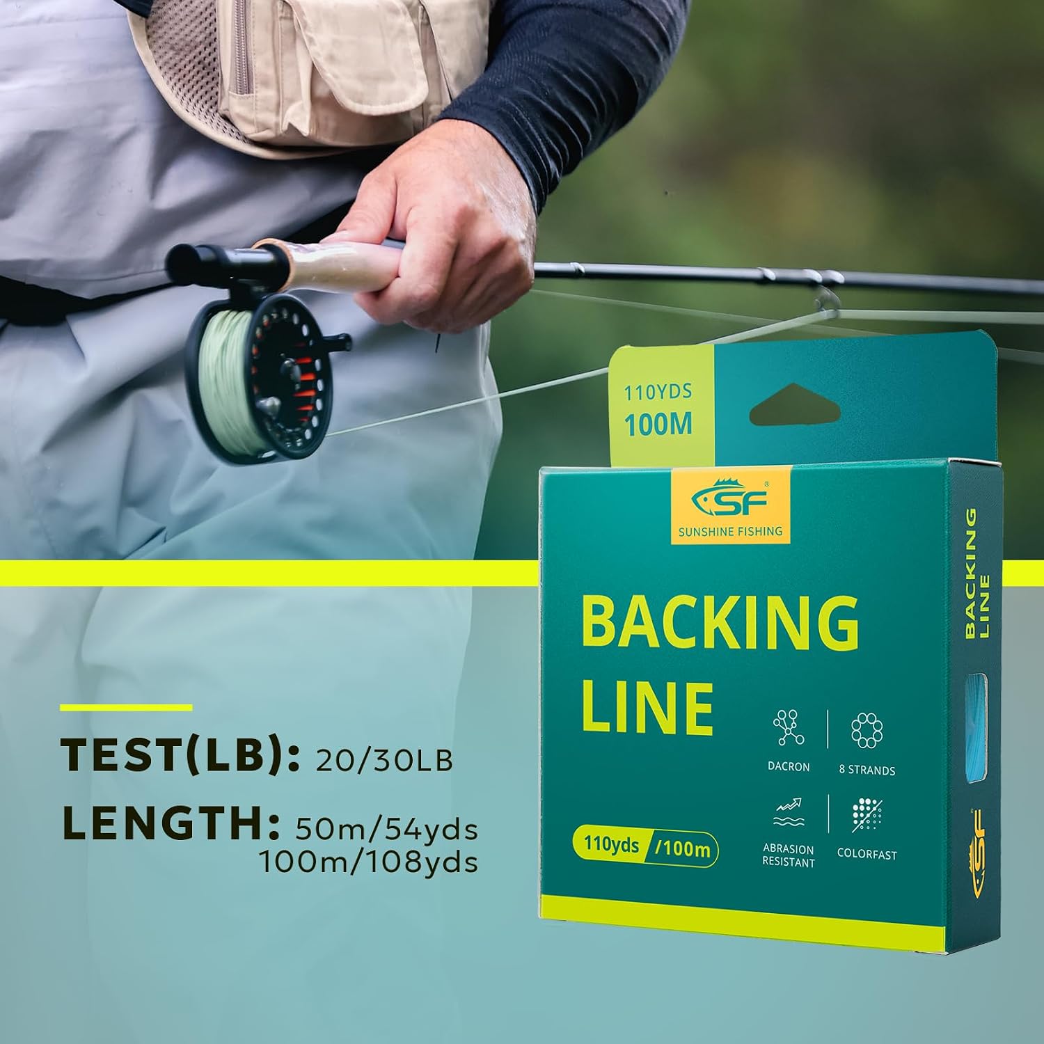 SF Fly Fishing Backing Line Braided Trout Line