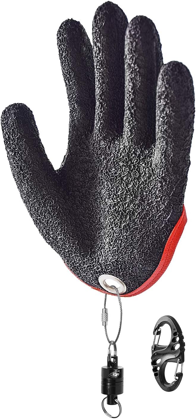 SF Fly Fishing Puncture Proof Gloves with Magnet Release Waterproof Fish Landing Glove Professional