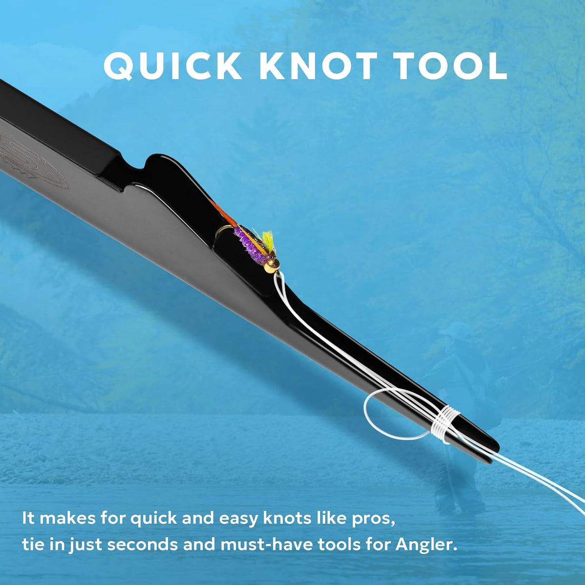 SF 2 in 1 Fly Fishing Angler Accessories Magnum Knot Tying Tool