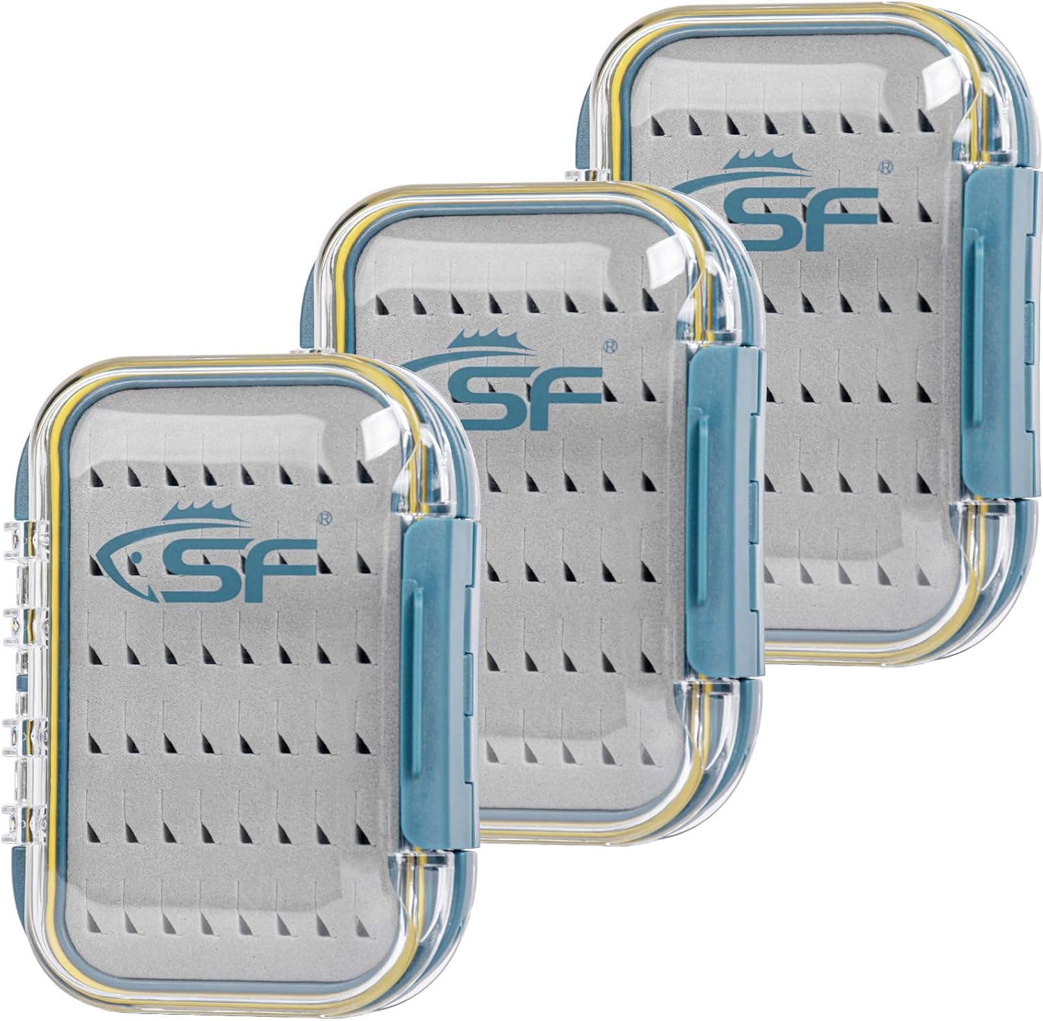 SF Waterproof Fly Box Double Sided Floating Fly Fishing Case Storage For Nymph Wet Dry Fly Flies Easy Grip Foam