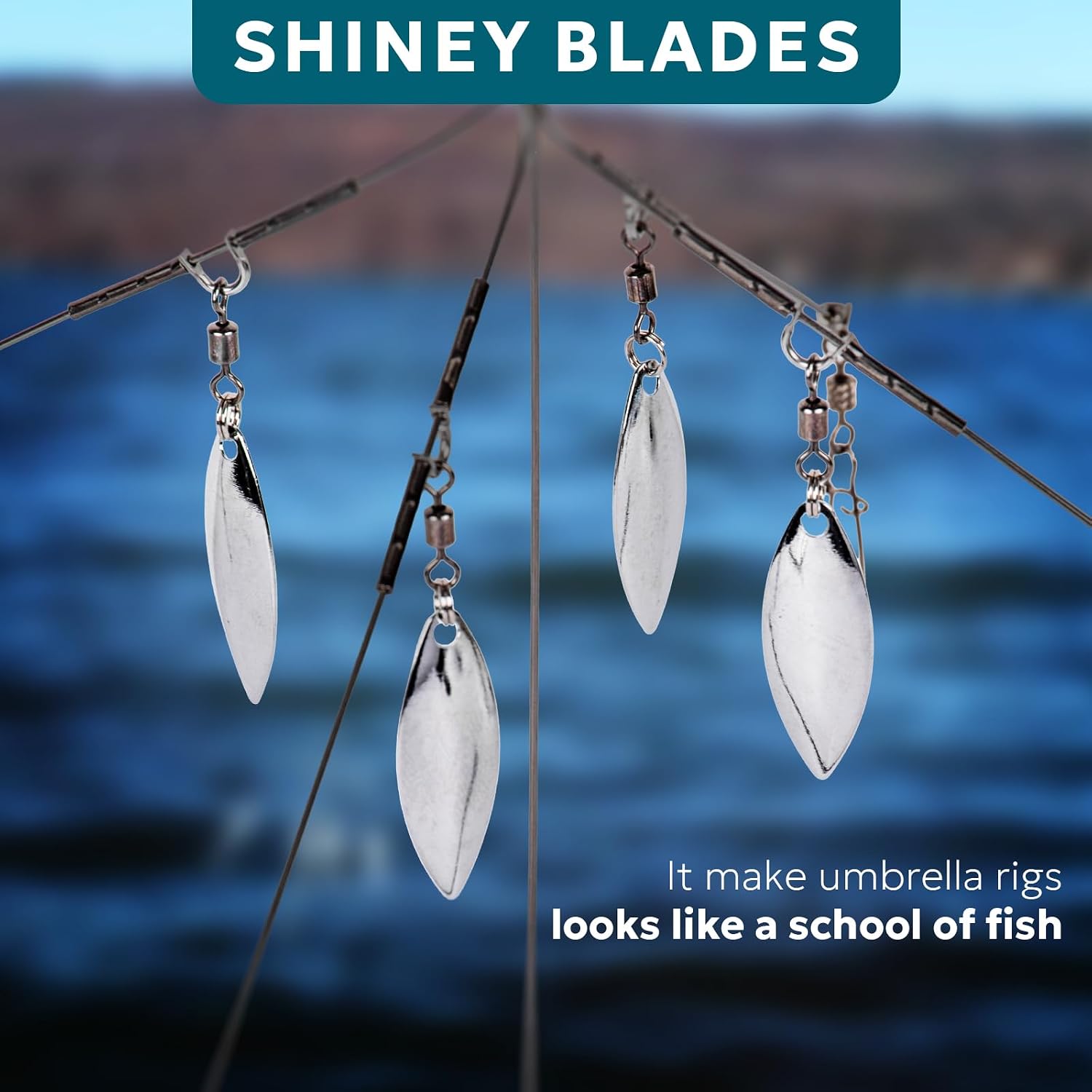 SF 4/8 Blades Alabama Rigs Umbrella Fishing Rigs Lure for Bass Fishing