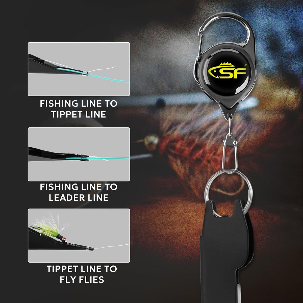 SF 2 in 1 Fly Fishing Angler Accessories Magnum Knot Tying Tool
