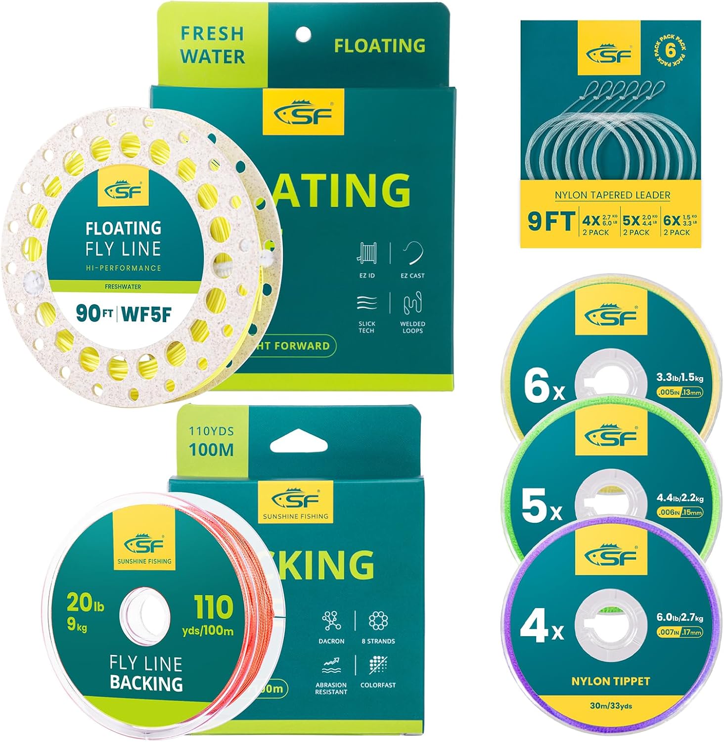 SF Floating WF Fly Fishing Line with Two Welded Loops Freshwater