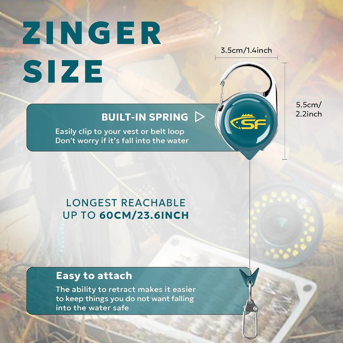 SF Fly Fishing Zinger Retractor