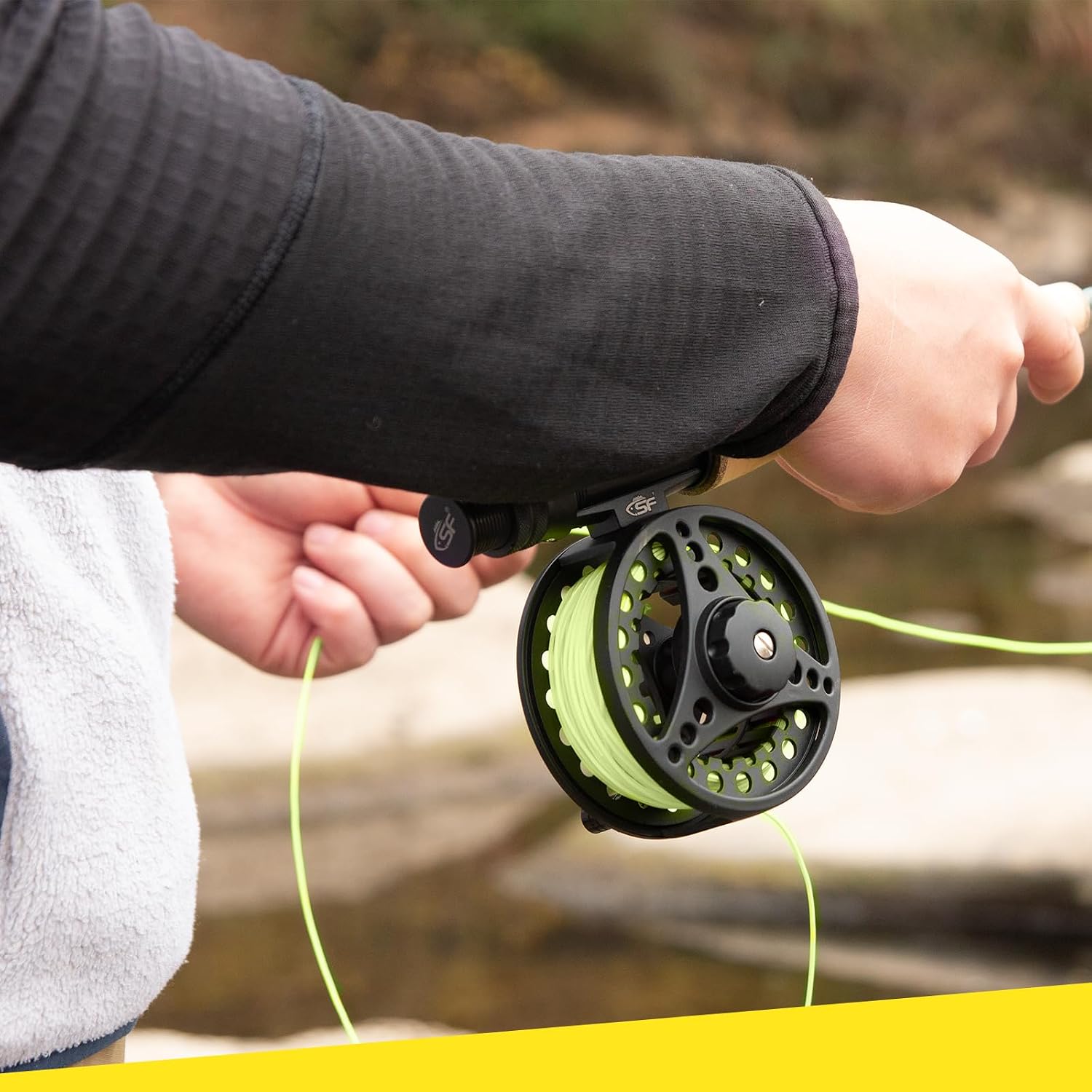 SF Floating Creek Fly Line 80FT WF0F 1F 2F 3F 4F 5F 6F Pale Green/Mint Double Welded Loop with Spool.