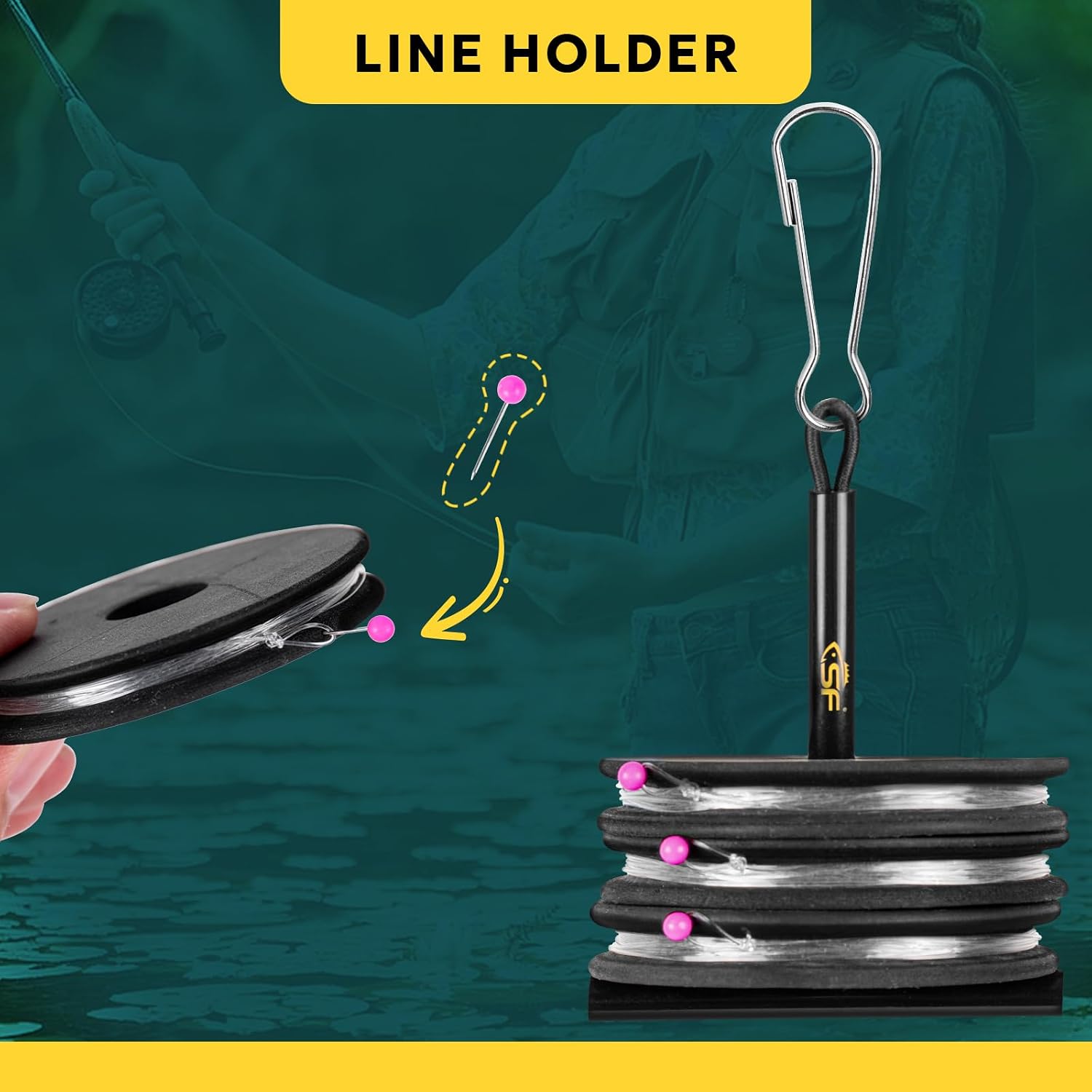 SF Pre-Tied Loop Fly Fishing Tapered Leader Nylon Clear Trout Freshwater Saltwater Bonefish Permit Bass Salmon Steelhead 7.5FT 9FT 10FT 12FT 15FT 0X 1X 2X 3X 4X 5X 6X 7X