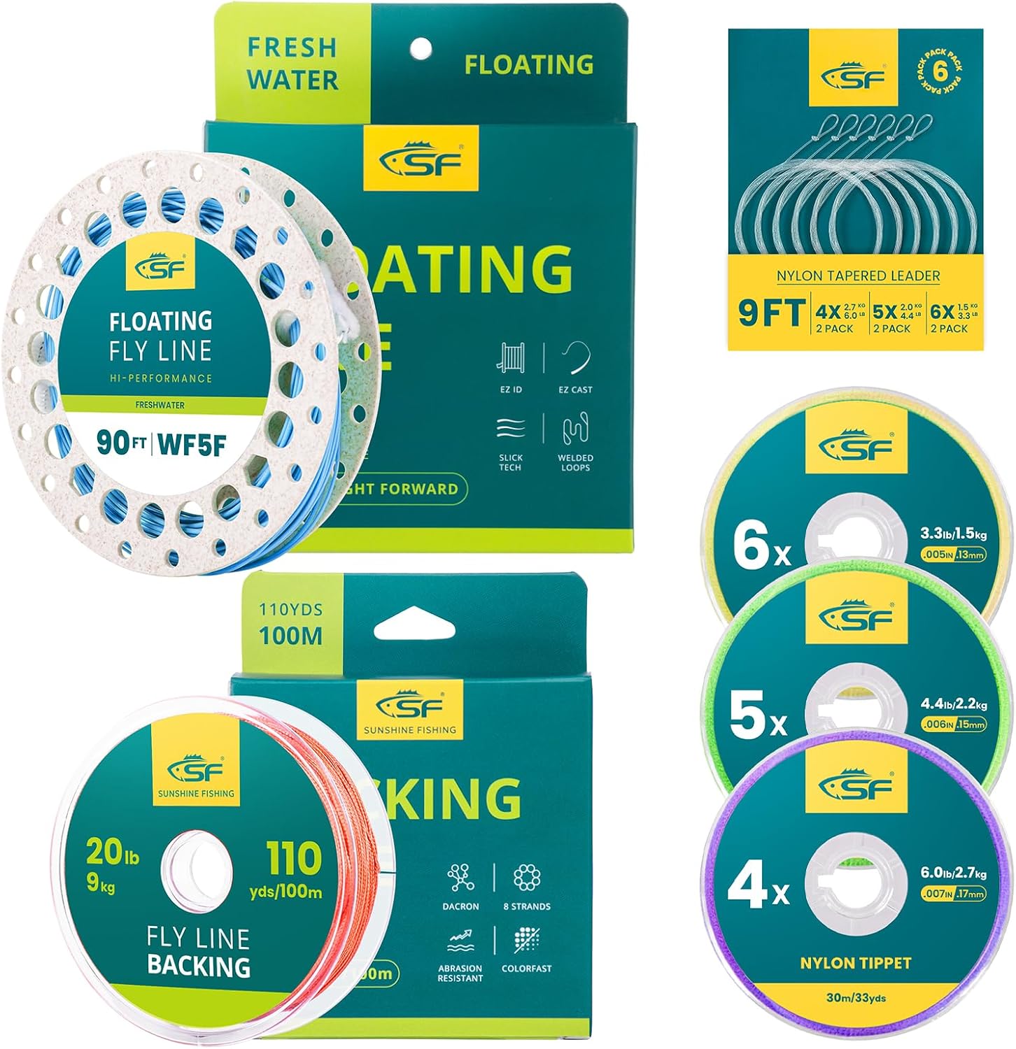 SF Floating WF Fly Fishing Line with Two Welded Loops Freshwater
