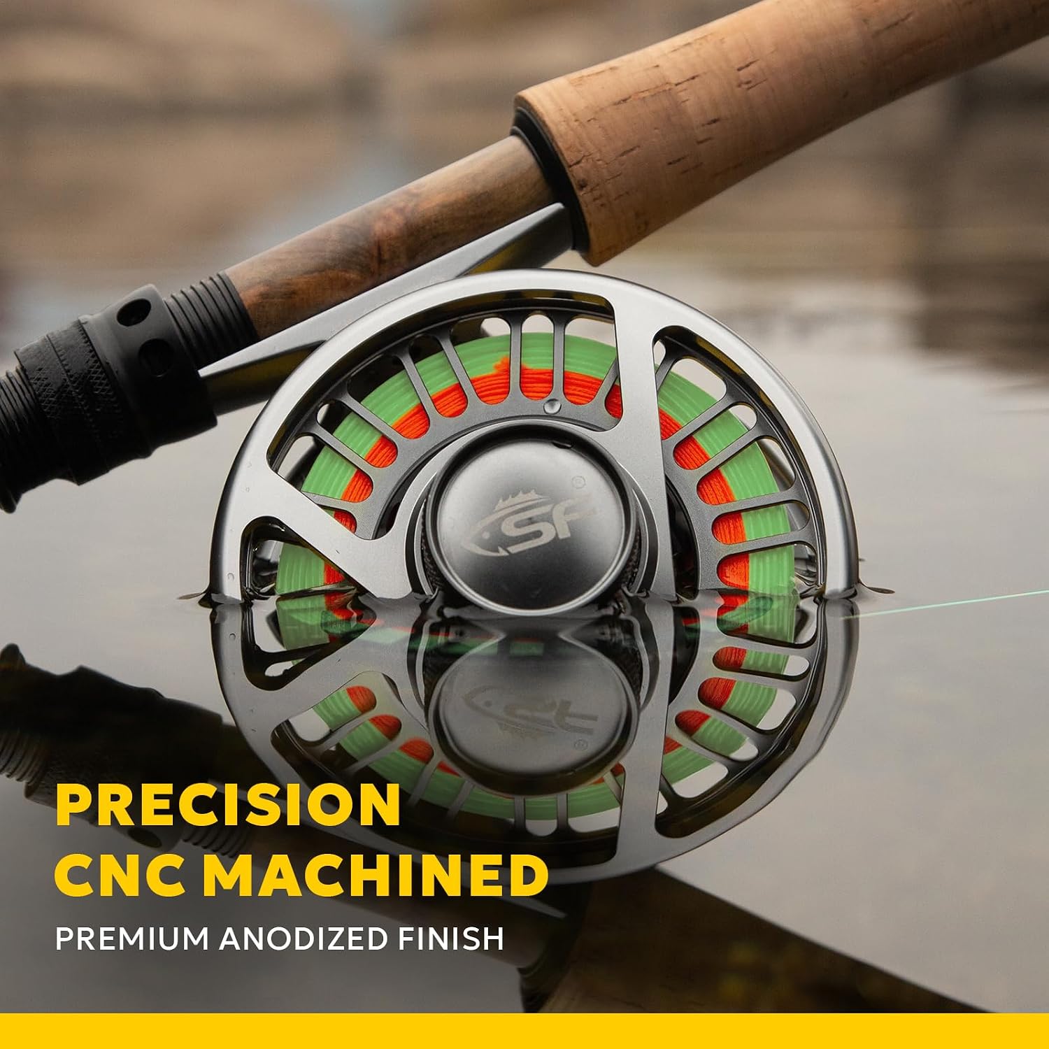 SF SF-003 Pro Fly Fishing Reel for Freshwater,CNC Precision Machining Process,Mid Arbor Design,Smooth Drag System,Lightweight Aluminum Body