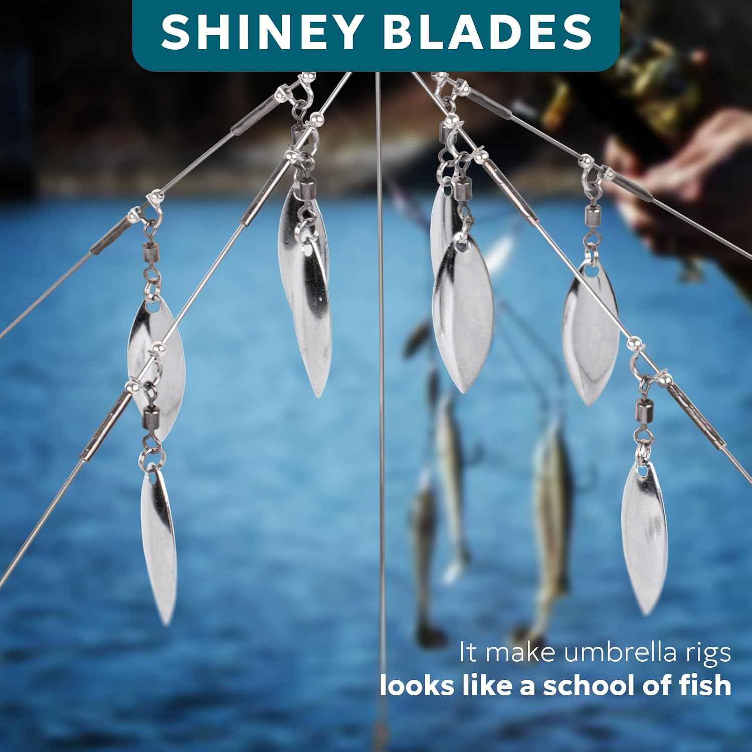 SF 4/8 Blades Alabama Rigs Umbrella Fishing Rigs Lure for Bass Fishing