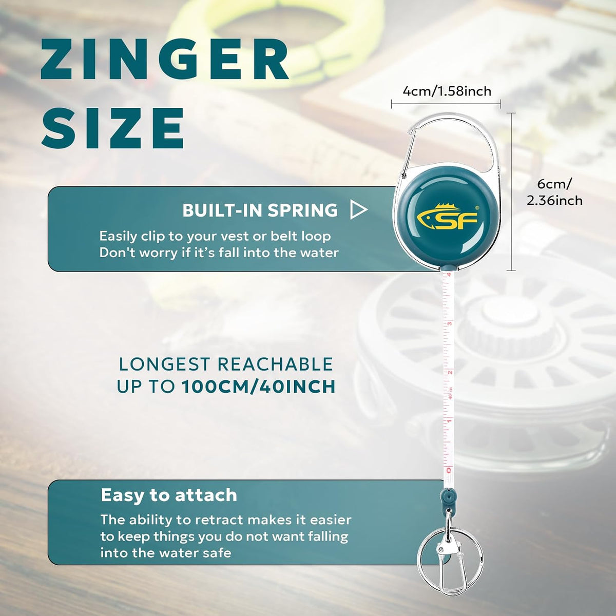 SF Fly Fishing Zinger Retractor