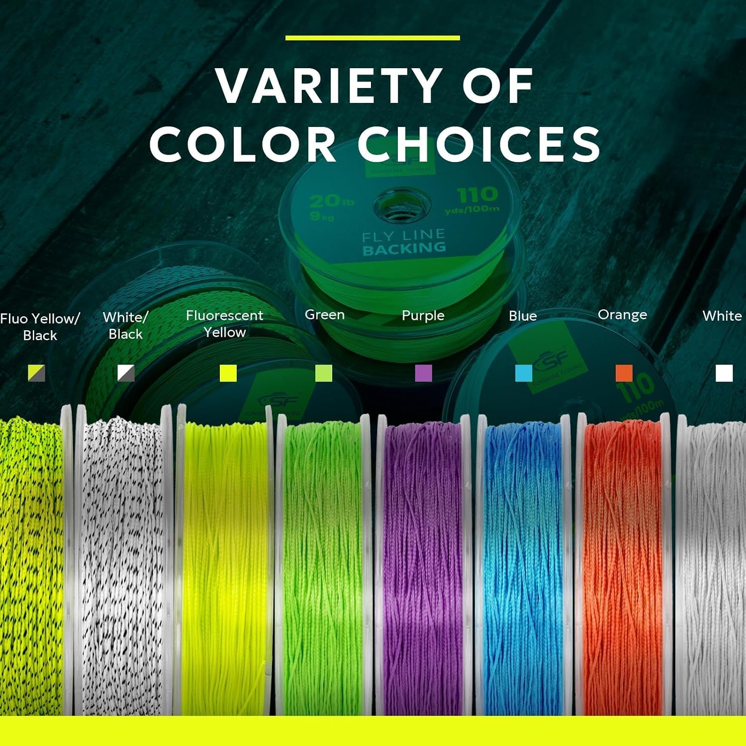 SF Fly Fishing Backing Line Braided Trout Line