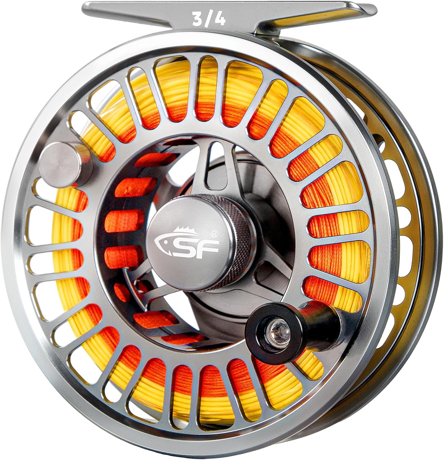 SF SF-003 Pro Fly Fishing Reel for Freshwater,CNC Precision Machining Process,Mid Arbor Design,Smooth Drag System,Lightweight Aluminum Body