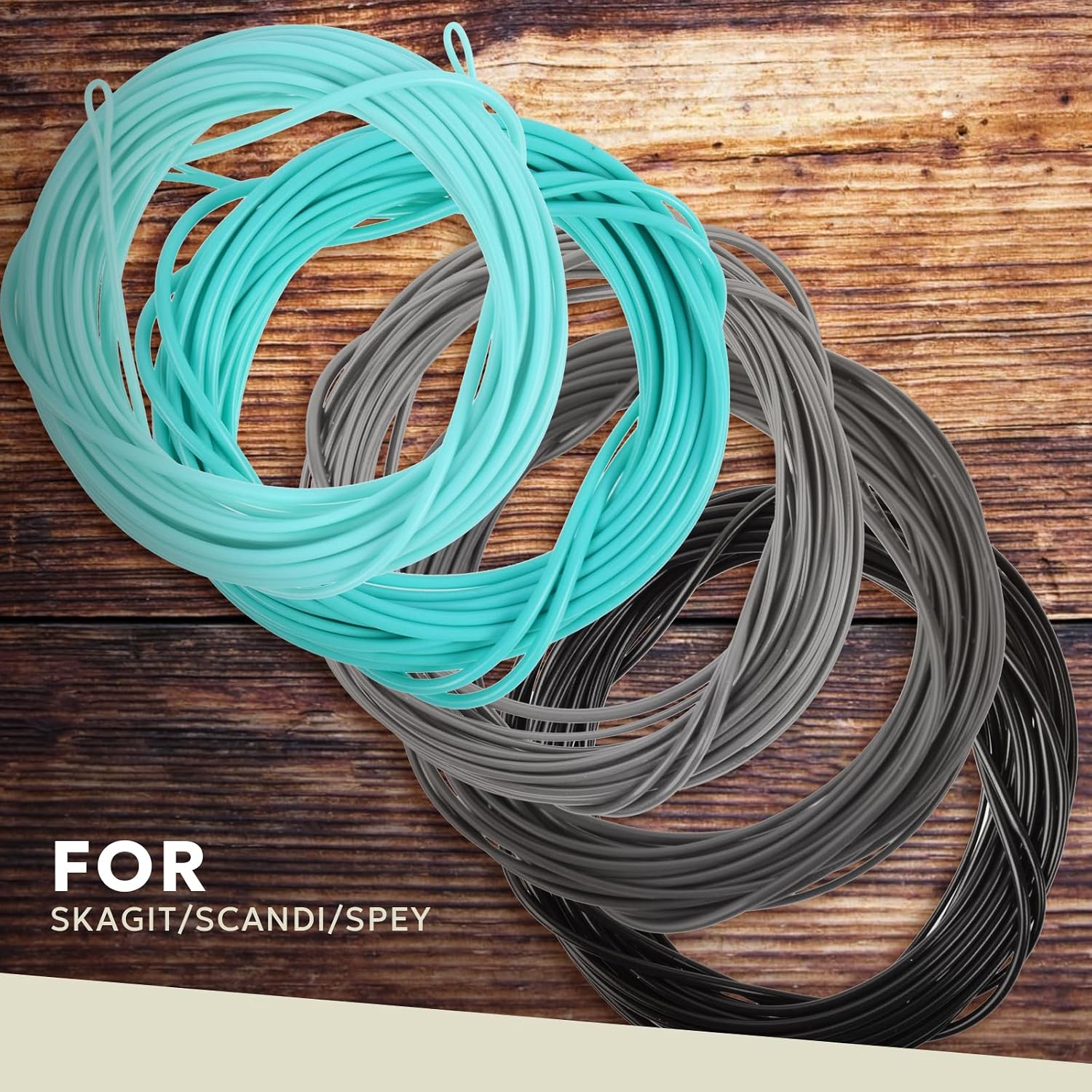 SF Skagit Tips Scandi with 2 Welded Loops 10/12/15FT Fly Fishing Spey Line Tip Multi-Color for Salmon Steelhead (90/110/125GR)