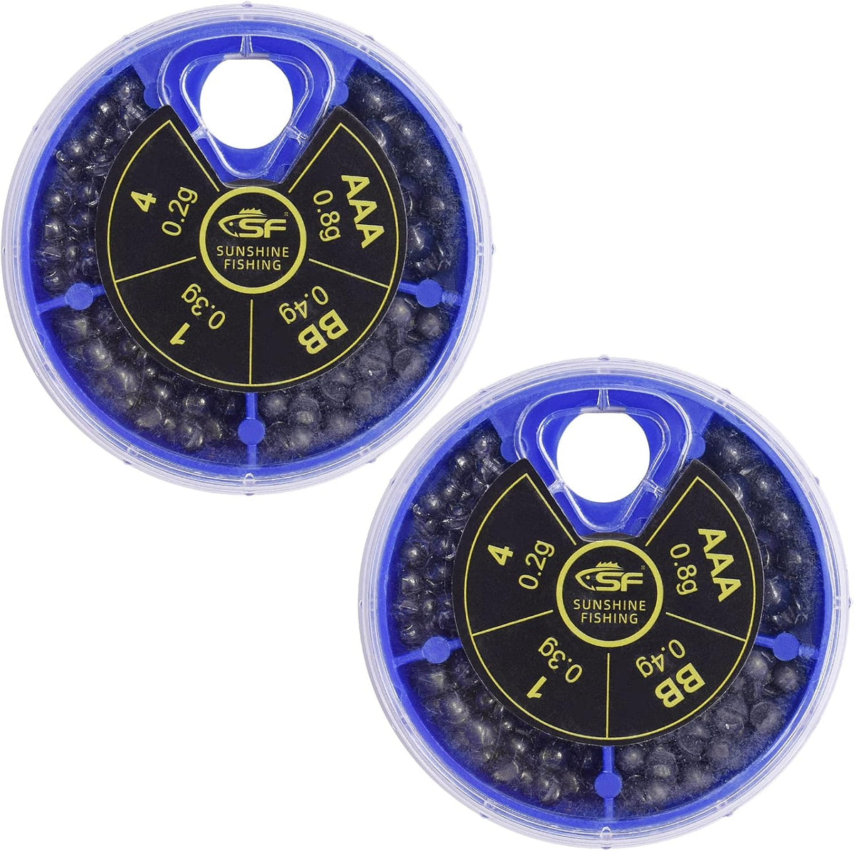 SF Micro Split Shot Lead Combo Fly Fishing (112Pcs/4 Size/1 Box)