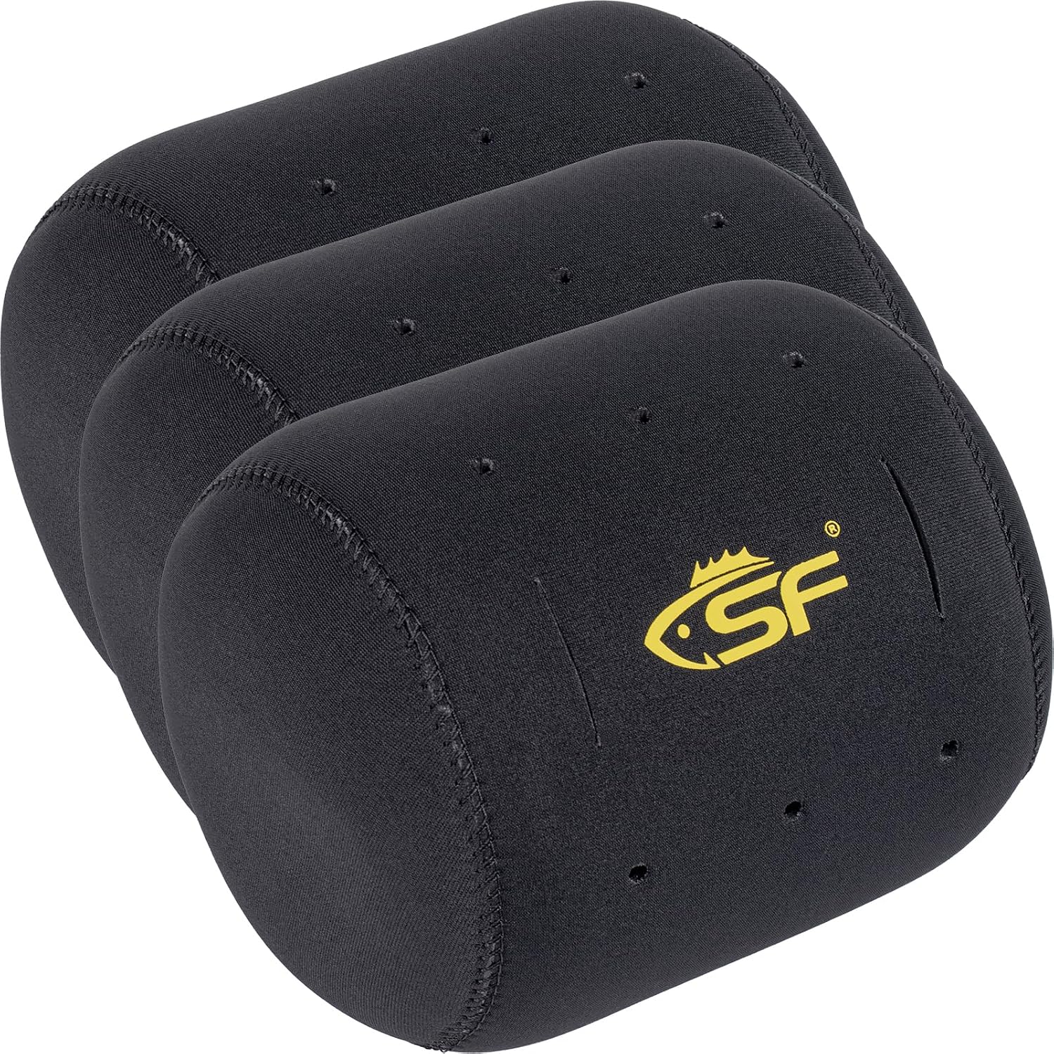 SF Neoprene Conventional Reel Covers Round Reel Case Protective Cover Shield Pouch, XXS/XS/S/M/L/XL/XXL Size, Black