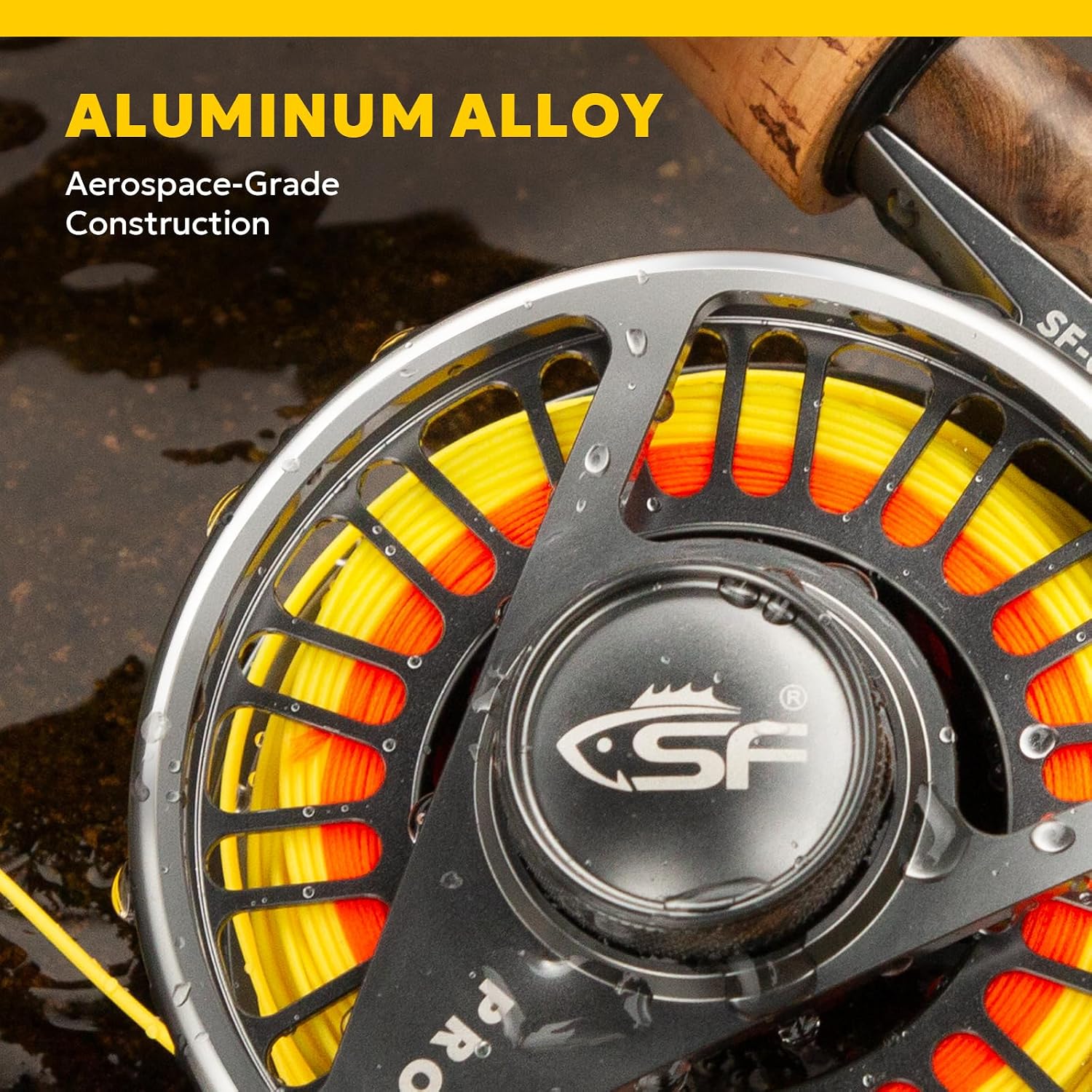 SF SF-003 Pro Fly Fishing Reel for Freshwater,CNC Precision Machining Process,Mid Arbor Design,Smooth Drag System,Lightweight Aluminum Body