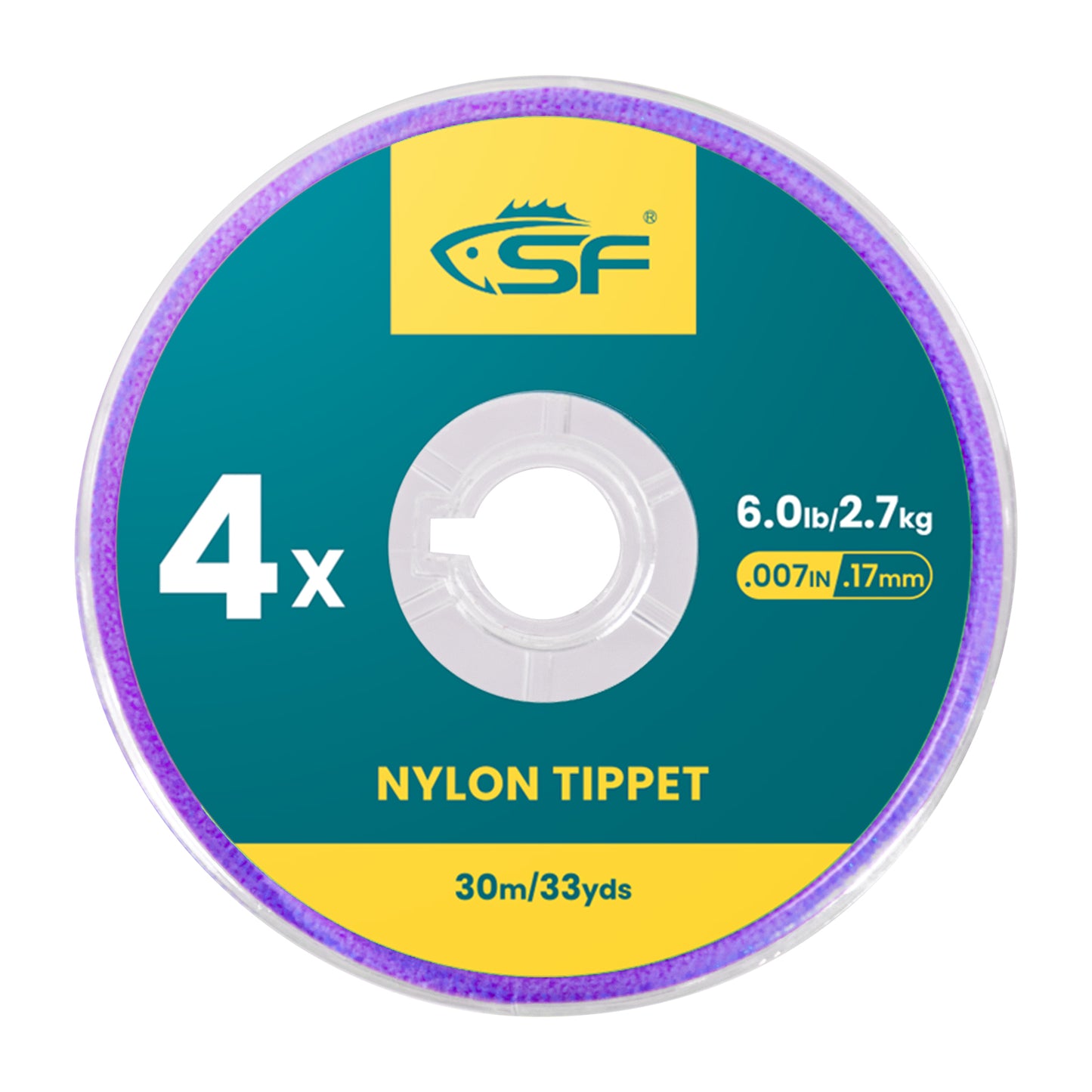 SF Clear Nylon Tippet Line with Holder Fly Fishing