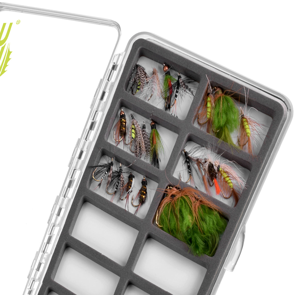 SF Slim Floatable Fly Box Super Thin Clear Multi Magnetic 6/12/18 Compartments