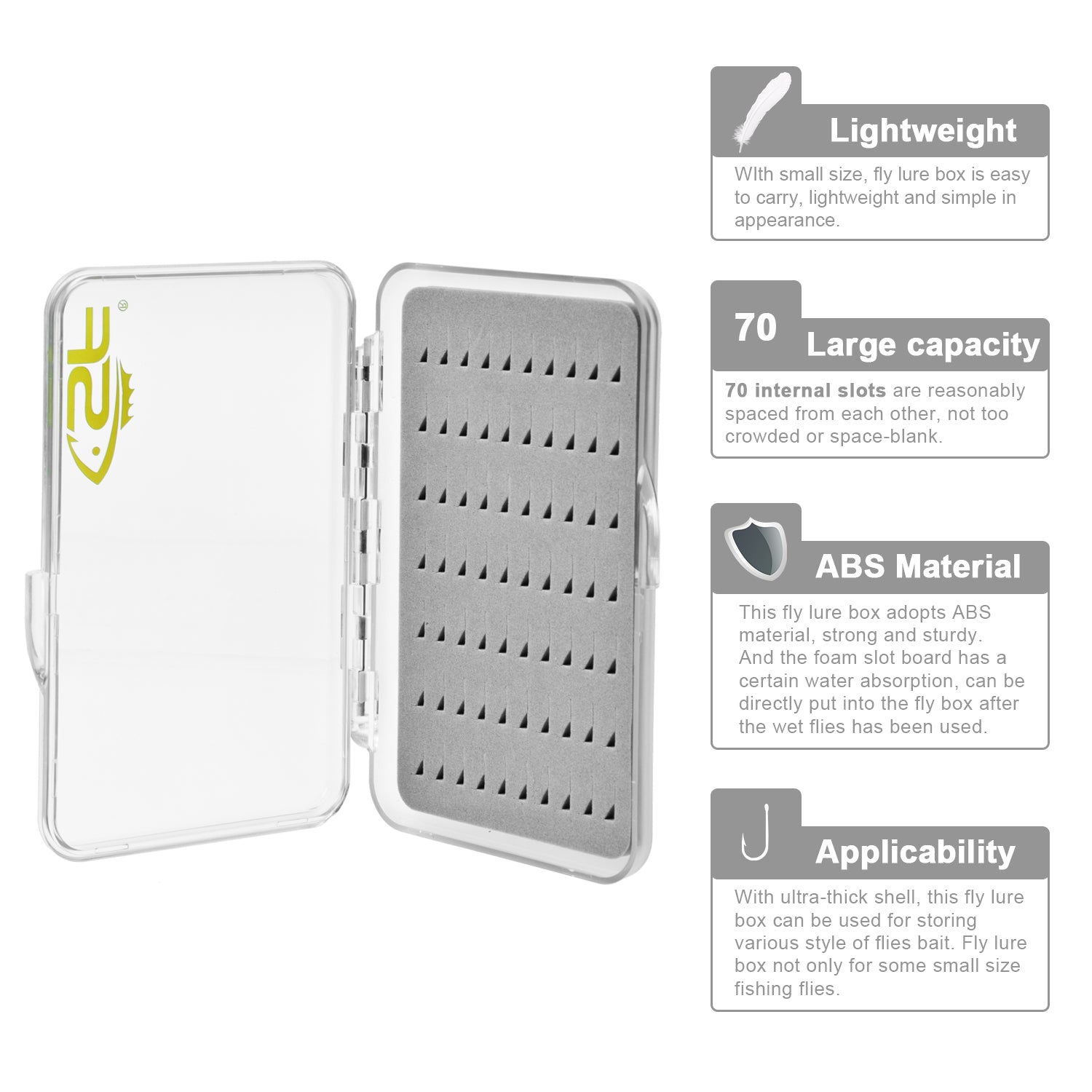 best beginner fly fishing fly box SF Super Slim Fly Fishing Trout Flies Fly Box